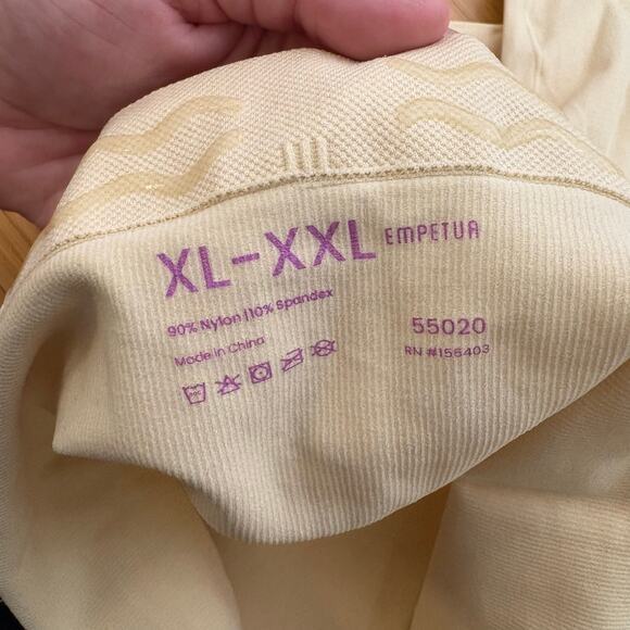 Shapermint Empetua Beige XL/XXL High Waisted Shaper Shorts 55020 Shapewear Light - Picture 6 of 8